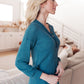 Waffle Love Thermal Top In Blue