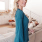 Waffle Love Thermal Top In Blue