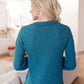 Waffle Love Thermal Top In Blue