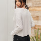 Waffle Love Top in Gray