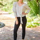 Waffle Love Top in Gray
