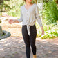 Waffle Love Top in Gray