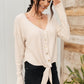Waffle Love Top in Oatmeal