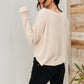 Waffle Love Top in Oatmeal