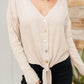 Waffle Love Top in Oatmeal