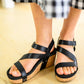 Walkabout Strappy Wedge Sandals in Black