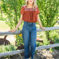 Wander The Town Embroidered Top