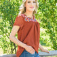Wander The Town Embroidered Top