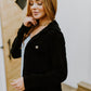 Warm-Hearted Chenille Shacket In Black