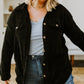 Warm-Hearted Chenille Shacket In Black