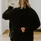 Warm-Hearted Chenille Shacket In Black
