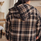 Warped Noise Reversible Plaid Shacket