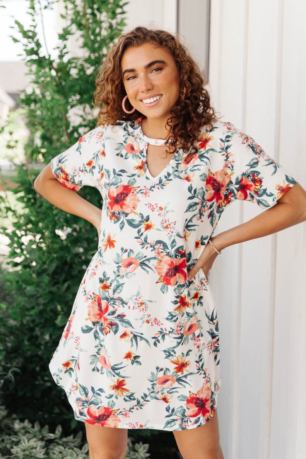 Watercolor Blossoms in Ivory