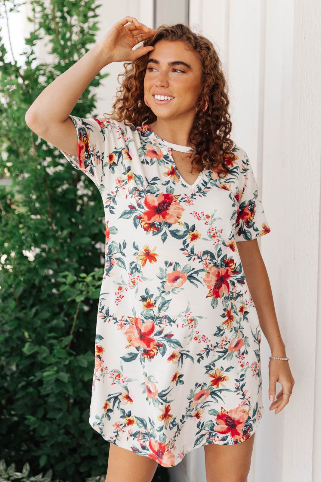 Watercolor Blossoms in Ivory