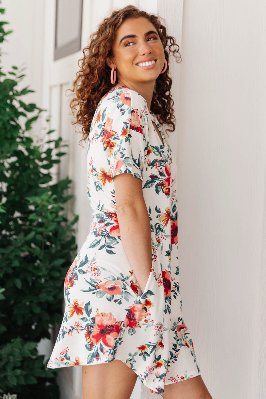 Watercolor Blossoms in Ivory