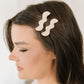 Wavy Clip Set in Cream