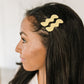 Wavy Clip Set in Yellow