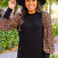 We Have History Animal Print Ribbed Top