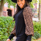 We Have History Animal Print Ribbed Top
