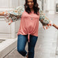 Wear Your Floral On Your Sleeves Top