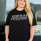 Wears Black, Loves Dogs Graphic Tee in Heather Black