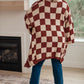 When I See You Again Checkered Cardigan