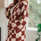 When I See You Again Checkered Cardigan