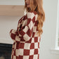 When I See You Again Checkered Cardigan