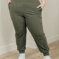 Where Are You High Rise Joggers in Olive