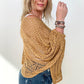 Open Knit Dolman Sleeve Summer Sweater - 2 colors