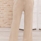 Wide Legged & Cozy Sweatpants in Sand