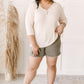 Willow Waffle Knit Top in Beige
