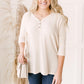 Willow Waffle Knit Top in Beige