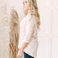 Willow Waffle Knit Top in Beige