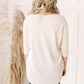 Willow Waffle Knit Top in Beige