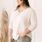 Willow Waffle Knit Top in Beige
