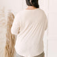 Willow Waffle Knit Top in Beige