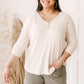 Willow Waffle Knit Top in Beige