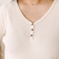 Willow Waffle Knit Top in Beige