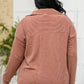 Windsor Textured Shacket in Chestnut