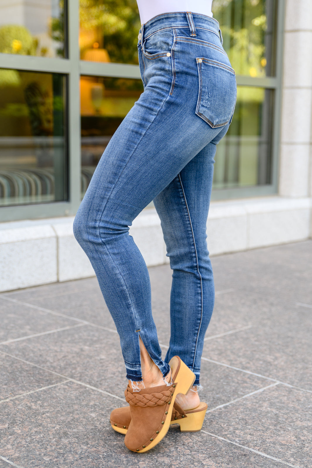 Judy Blue Winona Side Slit Skinnies