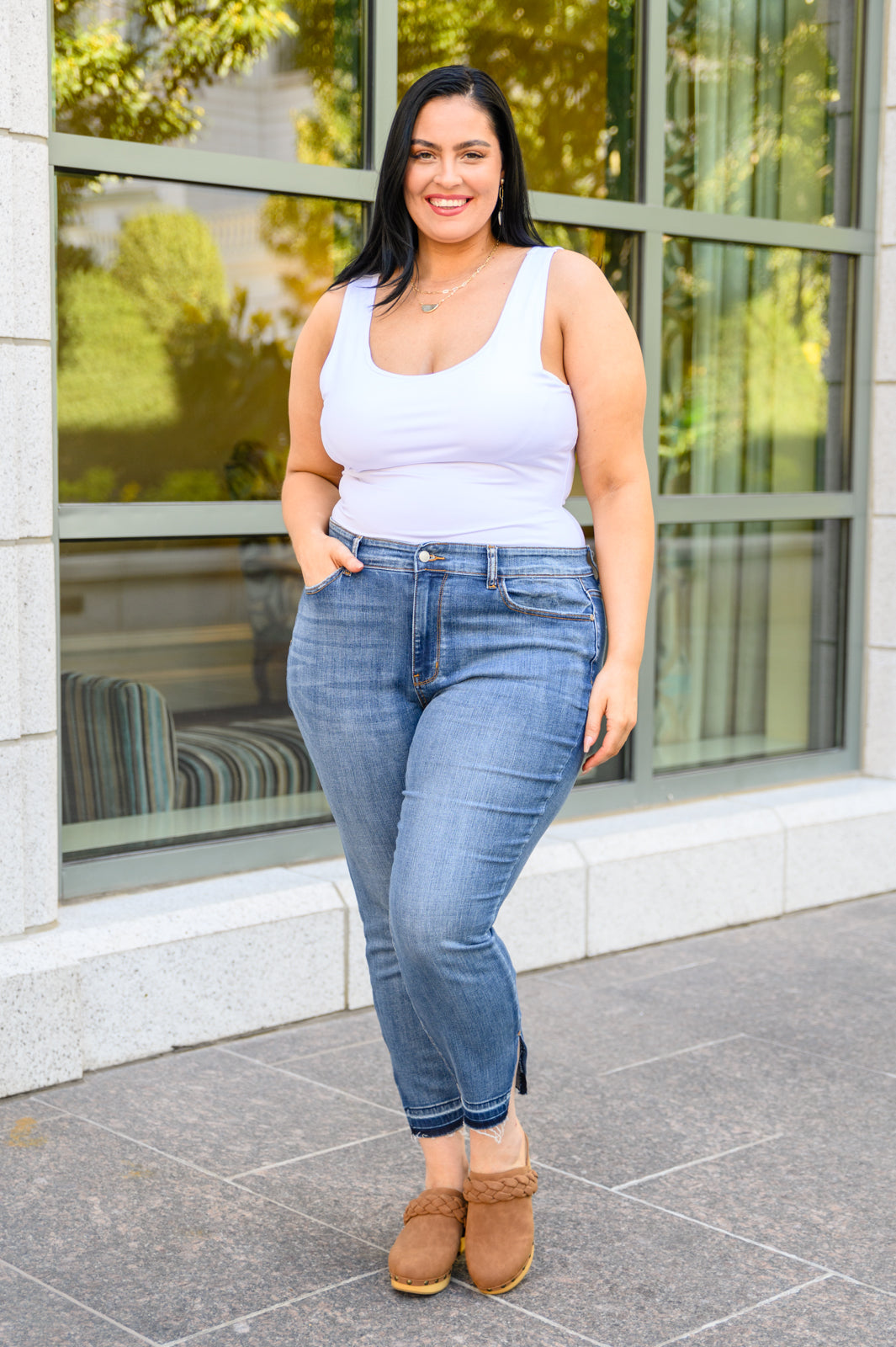 Judy Blue Winona Side Slit Skinnies