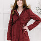 Winter Warm Coat in Wine
