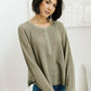 Wishful Thinking Henley In Olive