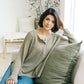 Wishful Thinking Henley In Olive