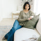 Wishful Thinking Henley In Olive