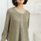 Wishful Thinking Henley In Olive