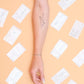 Words For A Season Temporary Tattoo - Blessed