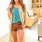 Work This Out Longline Cardigan In Natural