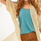 Work This Out Longline Cardigan In Natural